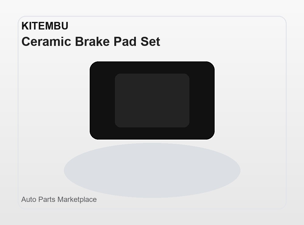 Ceramic brake pad set